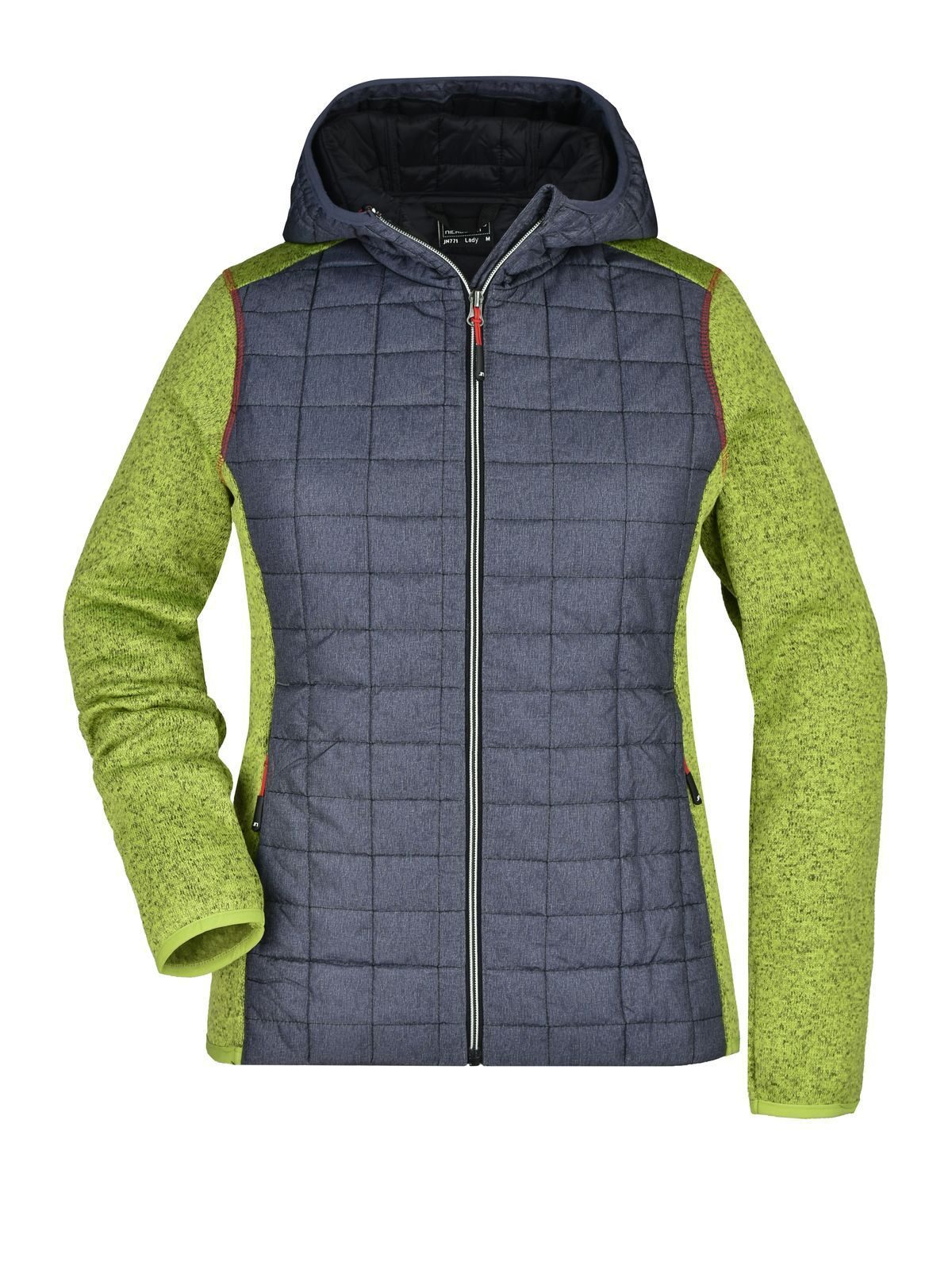 Veste hybride tricotée pour femme - KMANM - mélange - anthracite - mélange