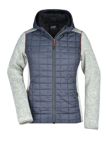 Veste hybride tricotée pour femme - 