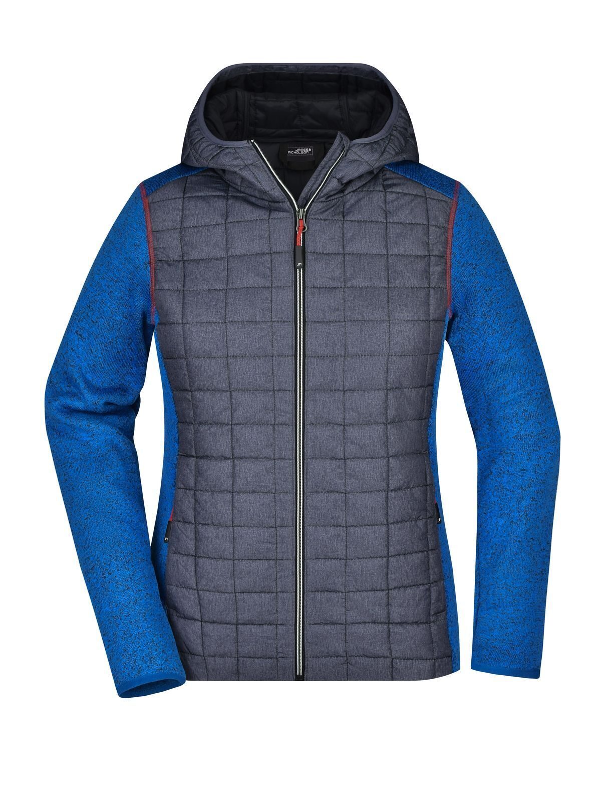 Veste hybride tricotée pour femme - RMANM - mélange - anthracite - mélane