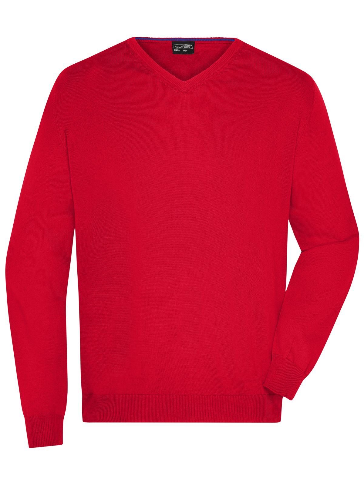 Pull à col en V pour homme - RD - Rouge