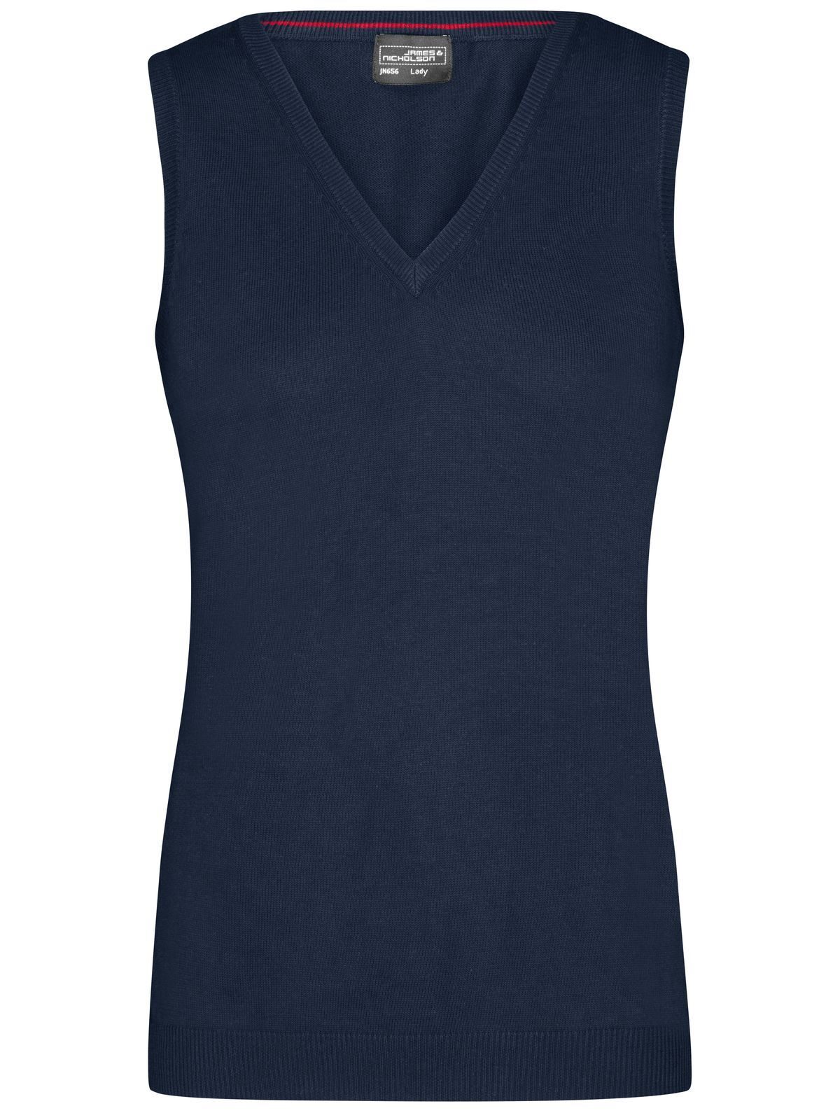 Gilet à col en V pour femme - Mélange marine