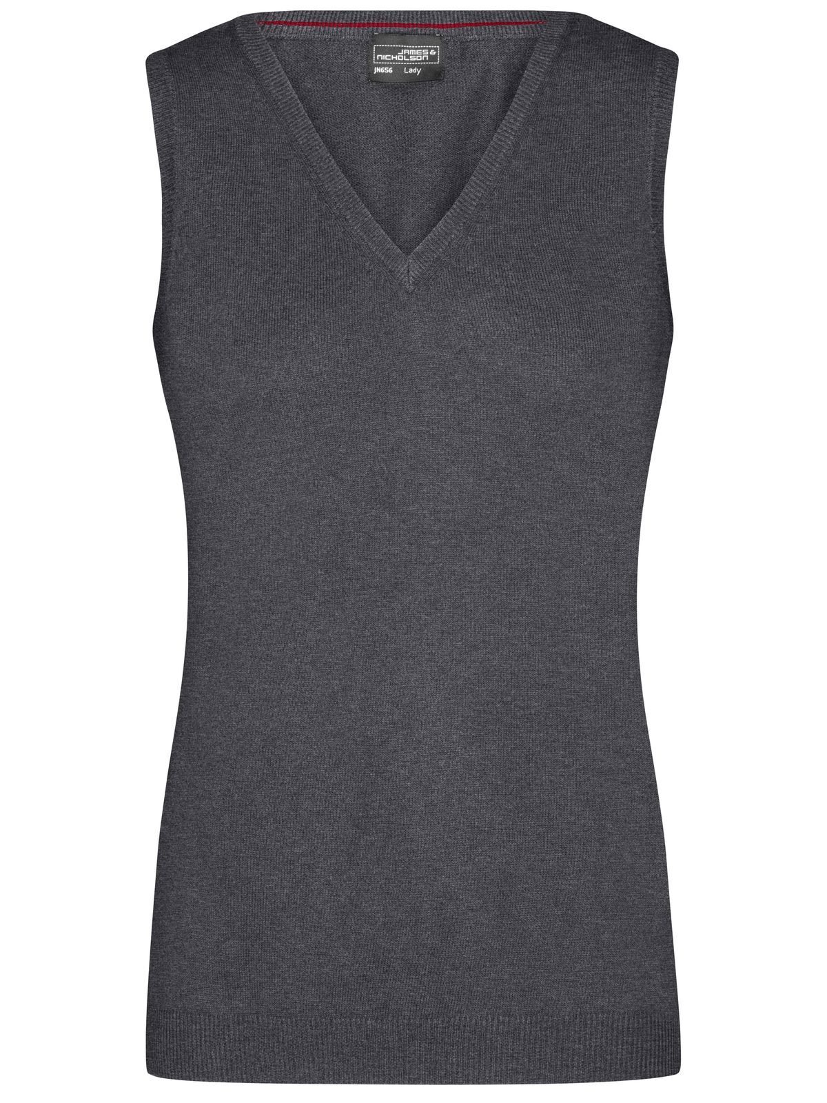Gilet à col en V pour femme - ANME - Mélange anthracite