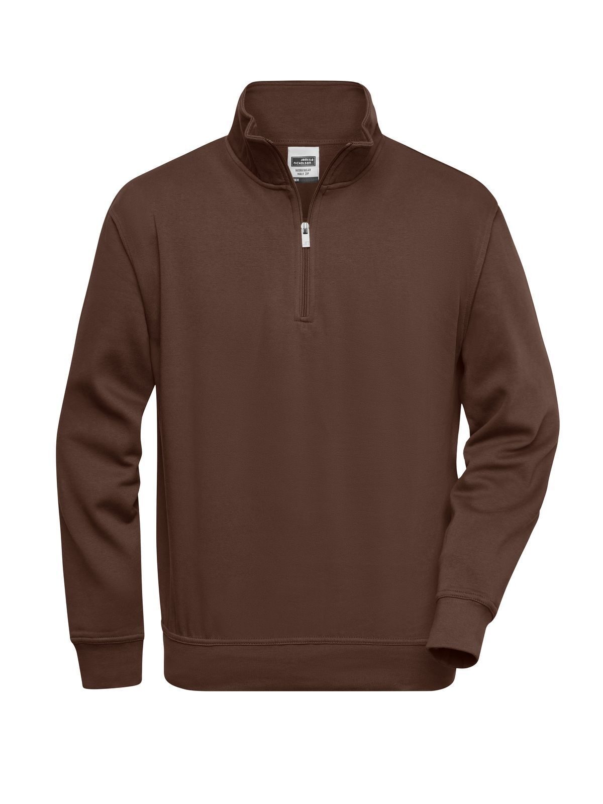 Sweat à demi-zip pour vêtements de travail - 1859 Brown