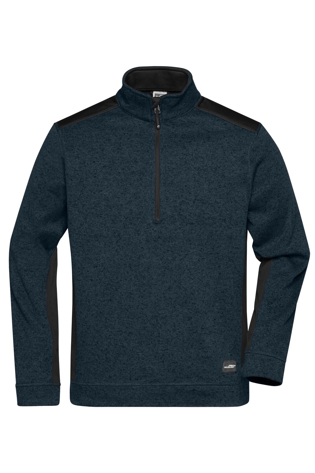 Pull en polaire tricoté pour homme à demi-zip - NYNY - Marine
