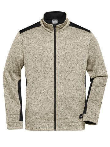 Veste polaire de travail tricotée pour homme - 