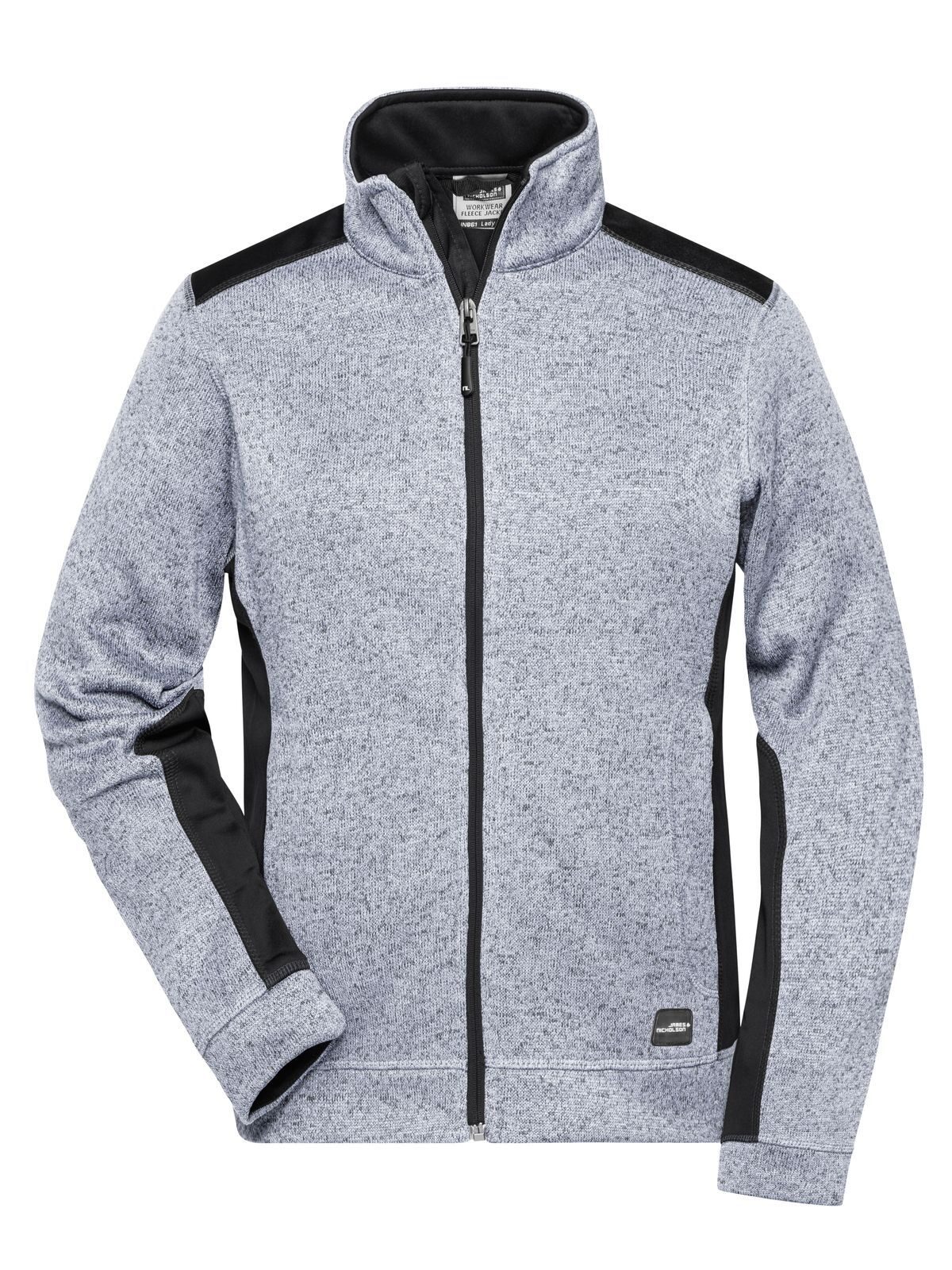 Veste polaire de travail tricotée pour femme - WHMCB - Mélange Blanc - Carbone