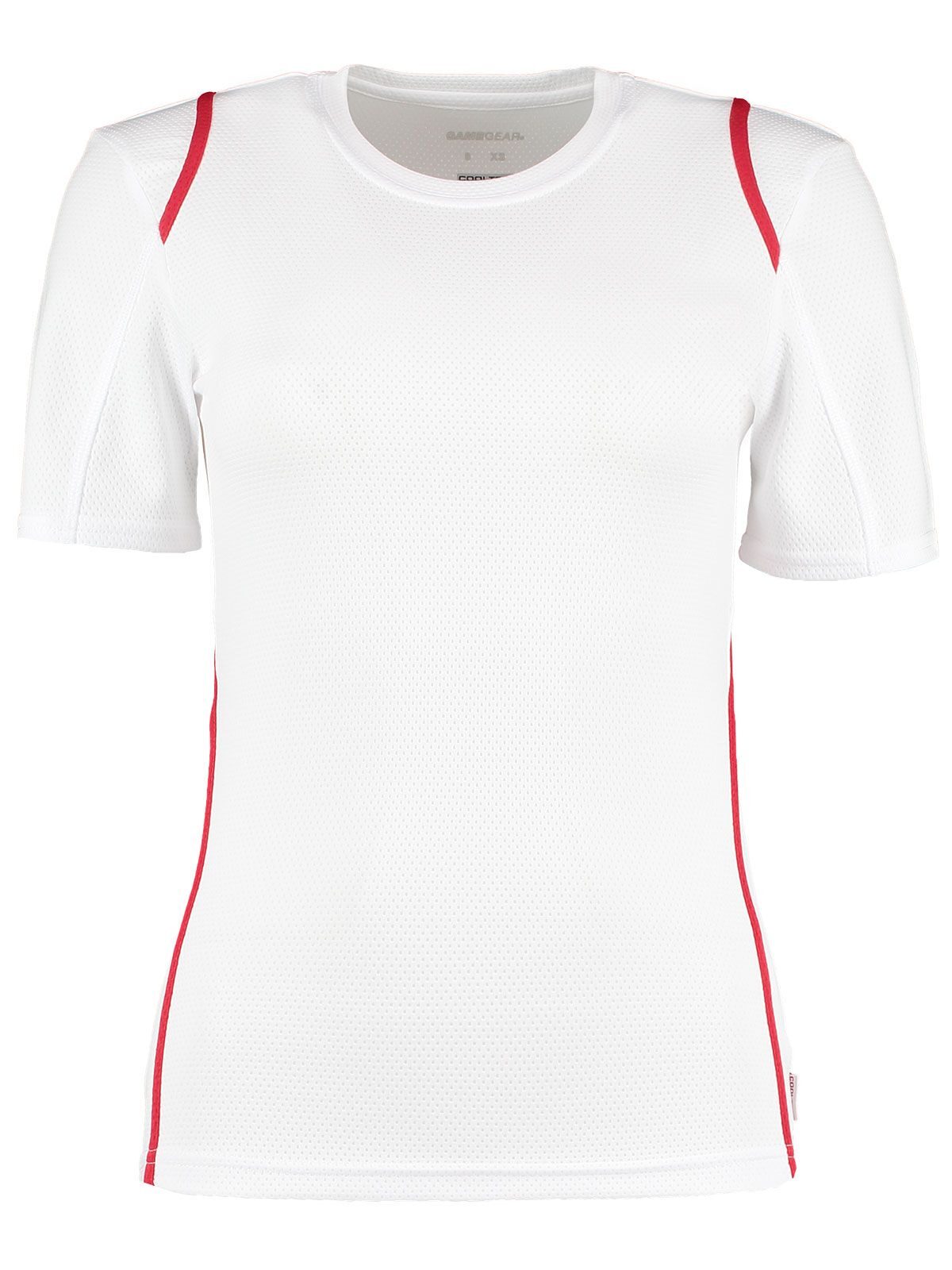 T-shirt Cooltex pour femmes - Blanc/rouge