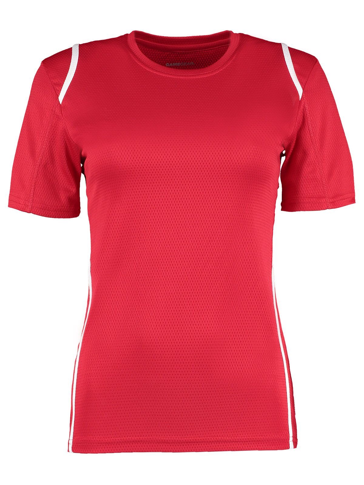 T-shirt Cooltex pour femmes - Rouge/blanc