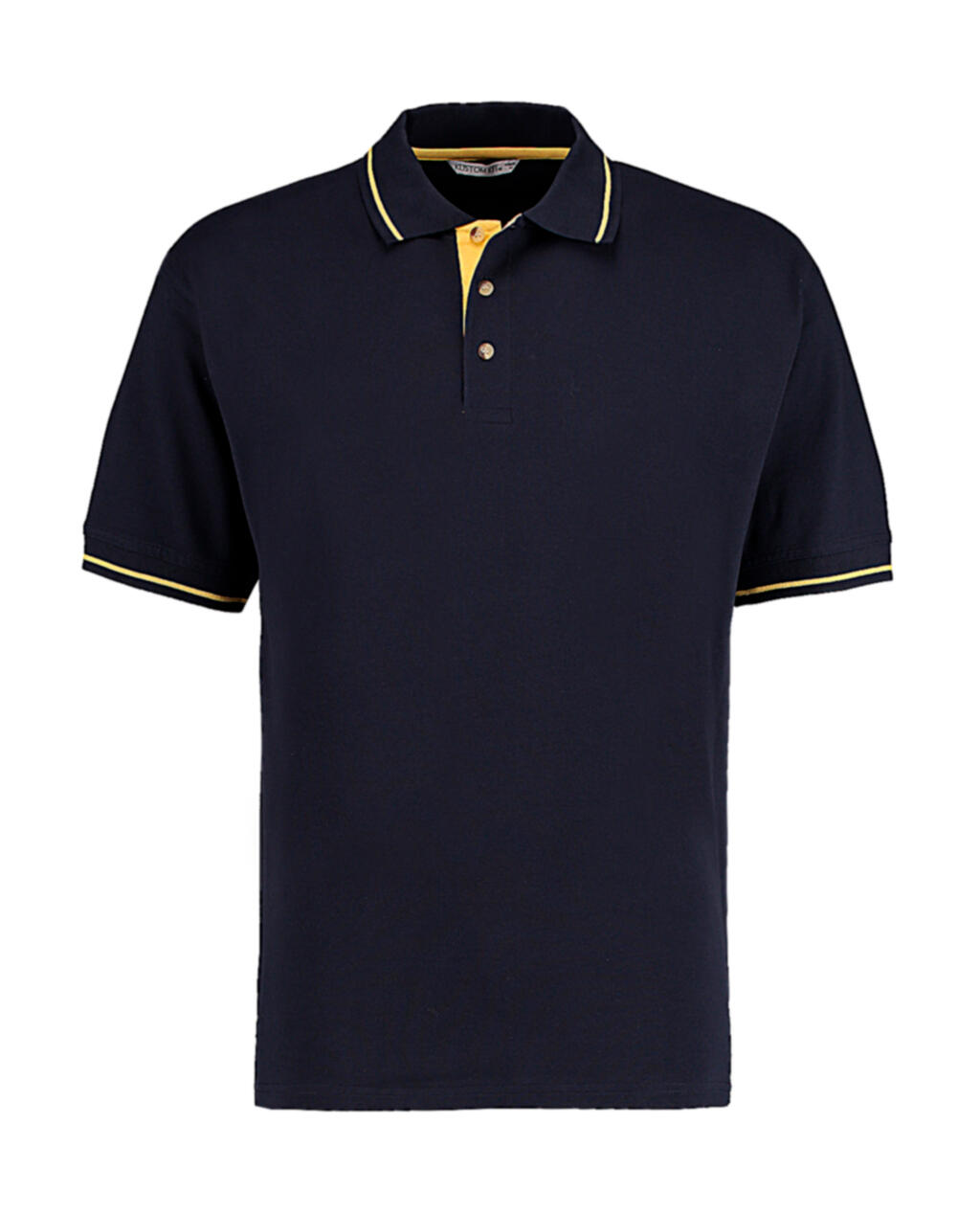 Polo St Mellion - Bleu marine/Jaune soleil