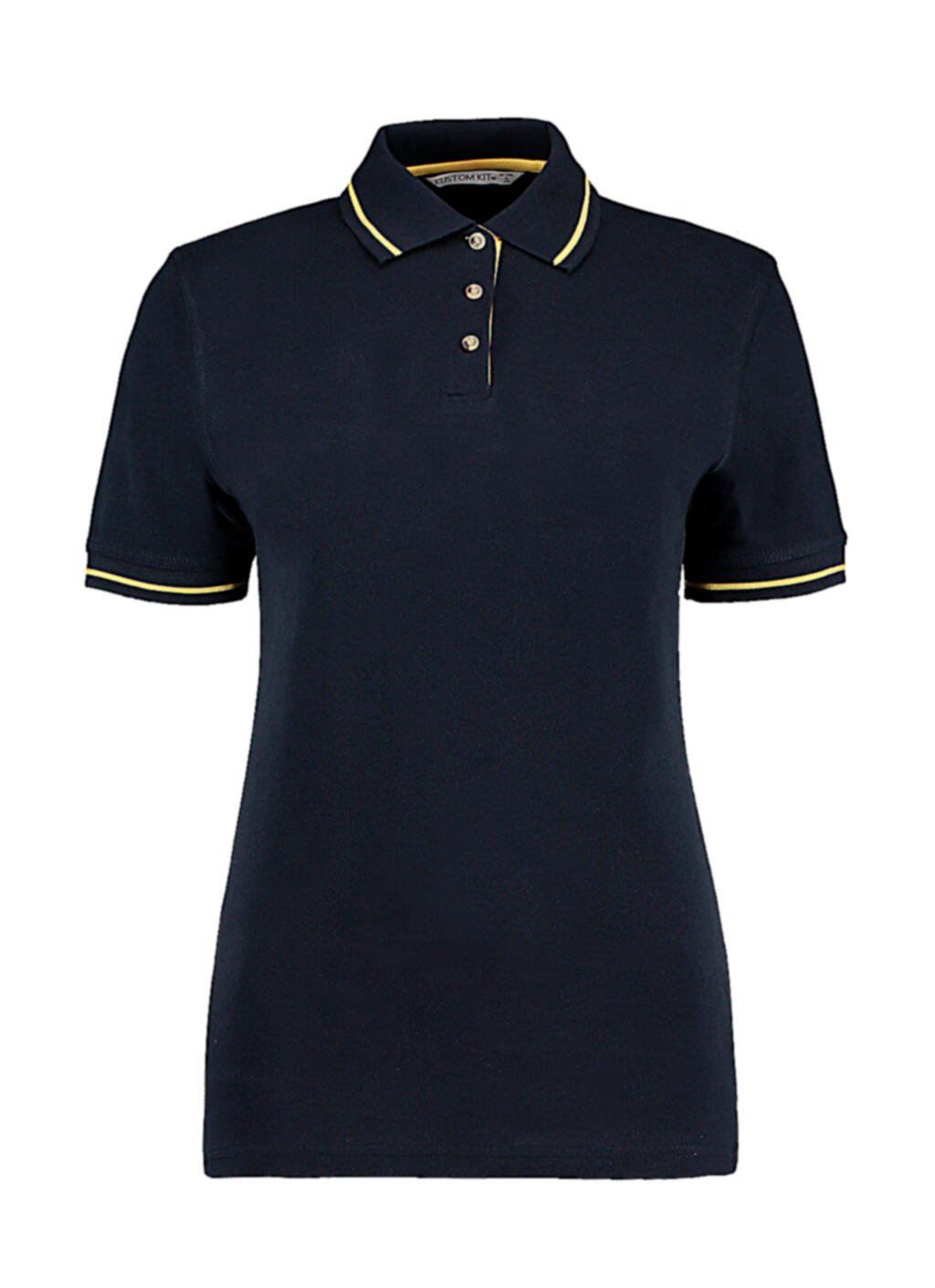 Polo Femmes St Mellion - Bleu marine/Jaune soleil