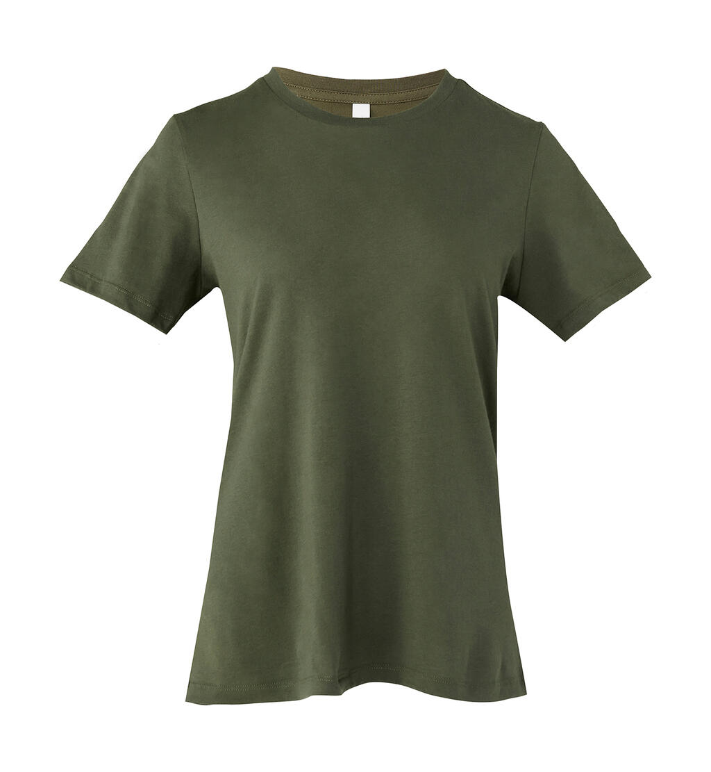 T-shirt décontracté en jersey pour femmes - 00274 - Vert militaire