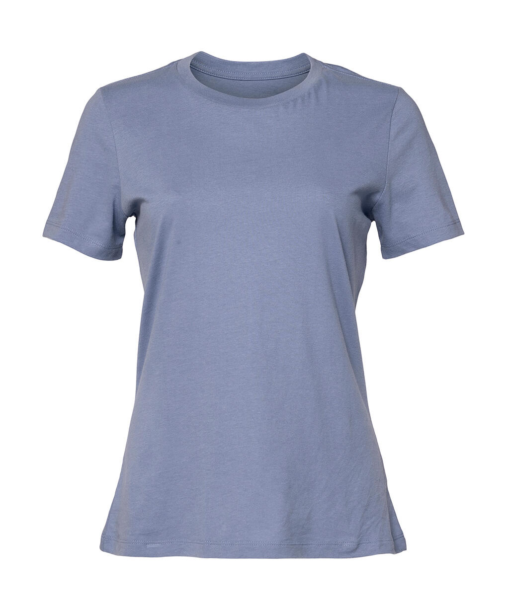 T-shirt décontracté en jersey pour femmes - Bleu lavande