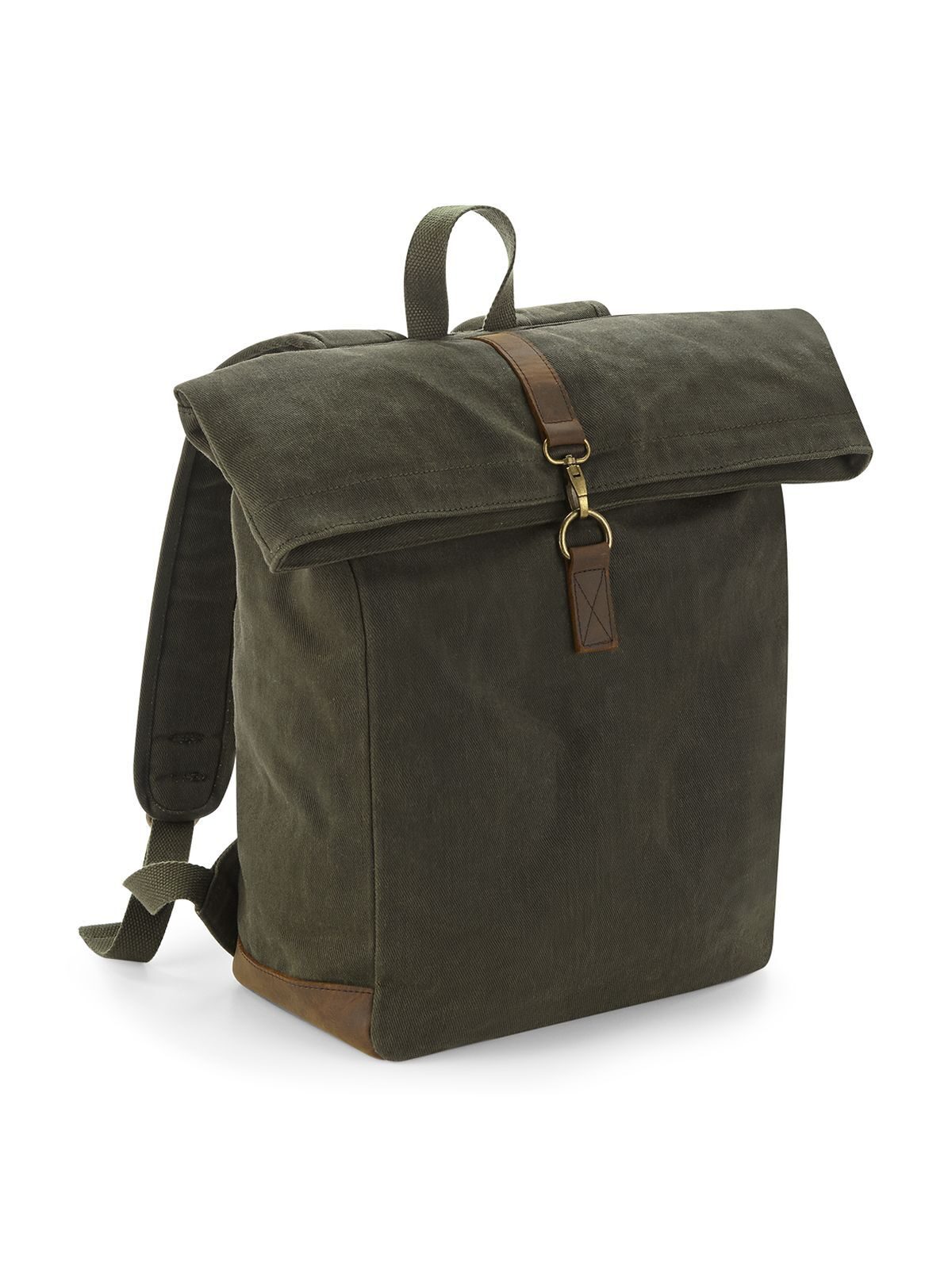 Sac à dos en toile cirée Heritage - Vert olive