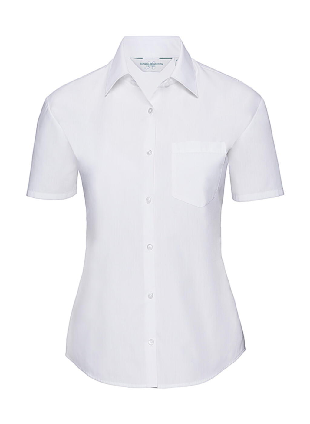 Chemise en popeline à manches courtes pour femme - 30 - Blanc
