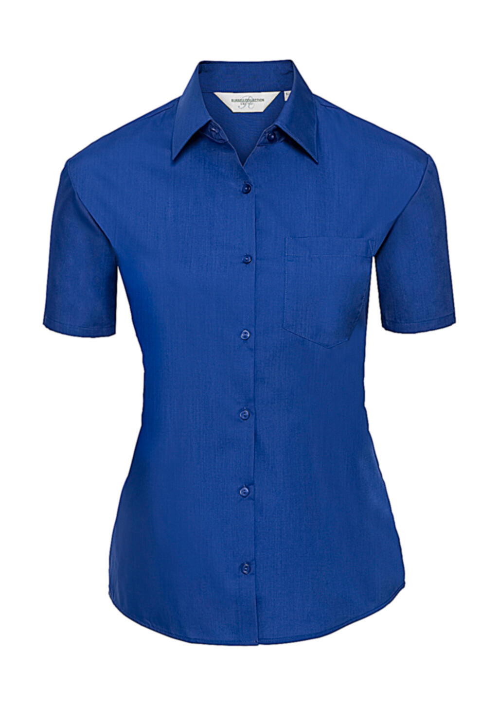 Chemise en popeline à manches courtes pour femme - Bright Royal