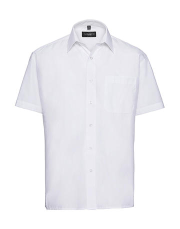 Chemise en popeline à manches courtes pour homme - 