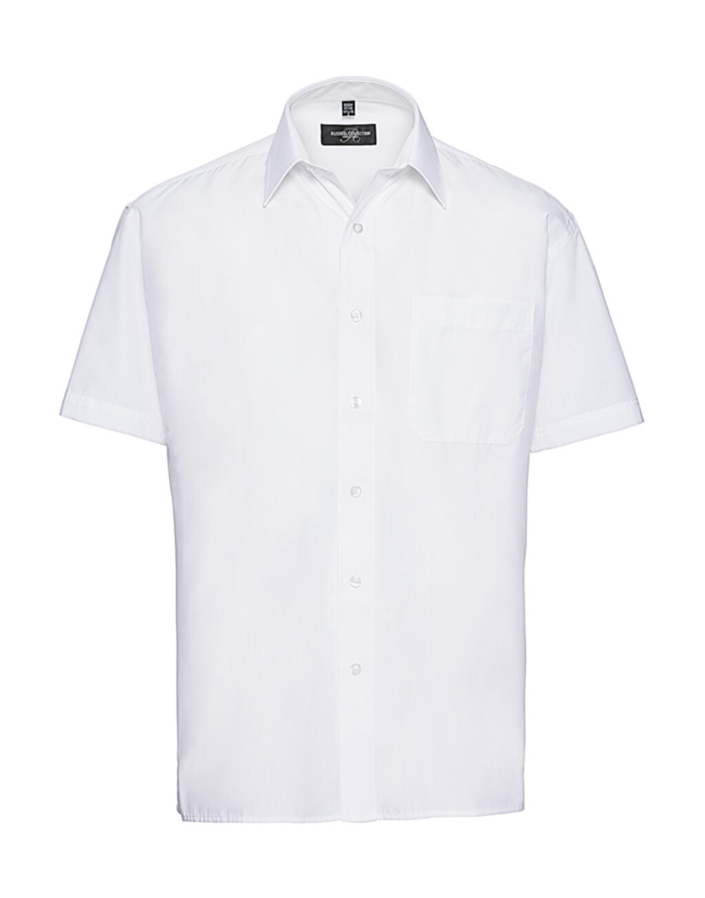 Chemise en popeline à manches courtes pour homme - 30 - Blanc