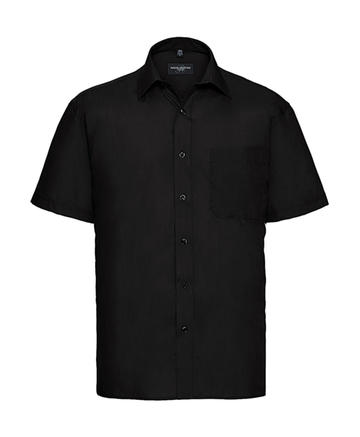 Chemise en popeline à manches courtes pour homme - 