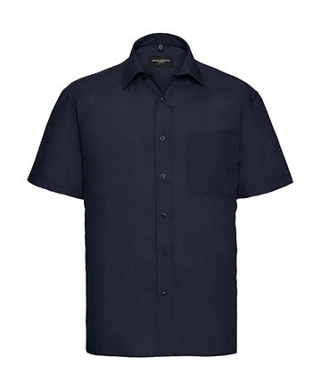 Chemise en popeline à manches courtes pour homme - 
