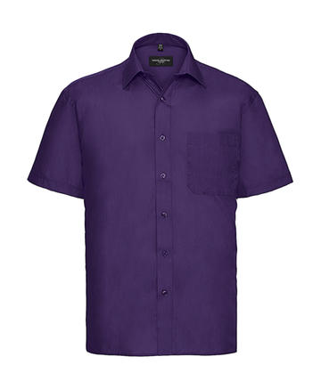 Chemise en popeline à manches courtes pour homme - 