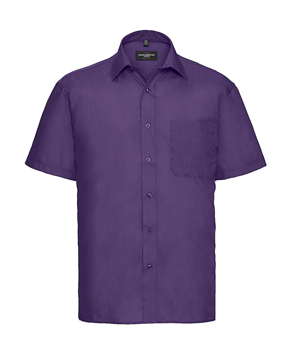Chemise en popeline à manches courtes pour homme - Violet