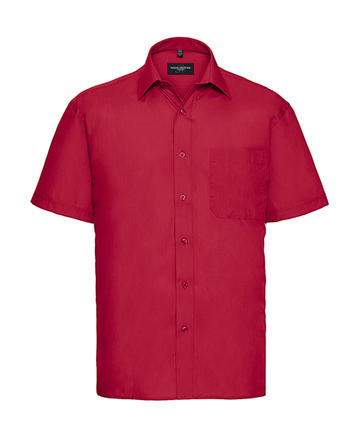 Chemise en popeline à manches courtes pour homme - 