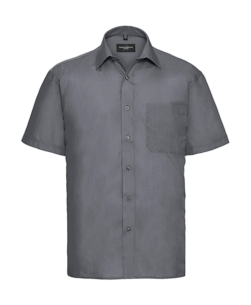 Chemise en popeline à manches courtes pour homme - CG - Convoi Gris