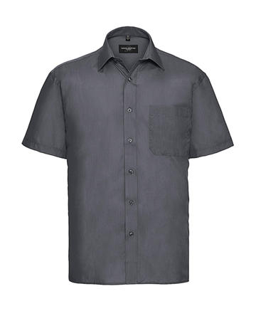 Chemise en popeline à manches courtes pour homme - 