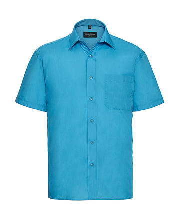 Chemise en popeline à manches courtes pour homme - 