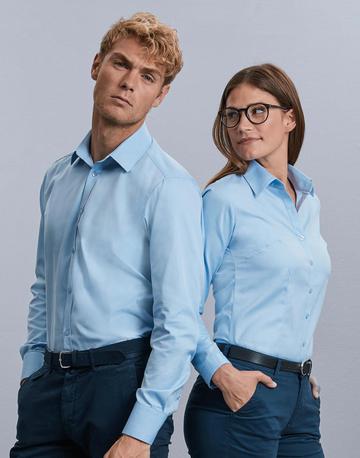 Chemise à manches longues à chevrons pour homme 