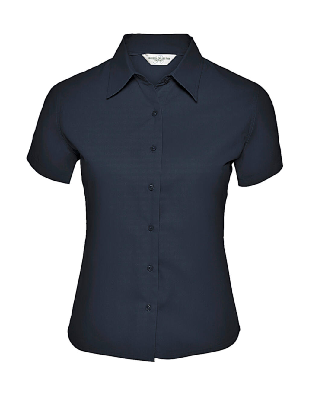 Chemise classique à manches courtes en sergé pour femme - 201 - French Navy