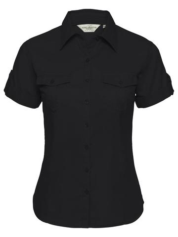 Chemise à manches courtes pour femme avec poignets - 