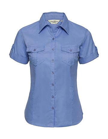 Chemise à manches courtes pour femme avec poignets - 