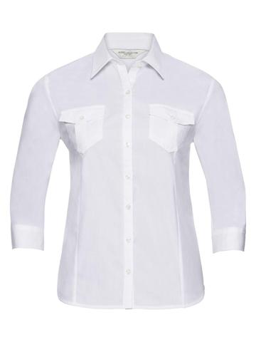 Chemise à manches 3/4 pour femme avec poignets - 