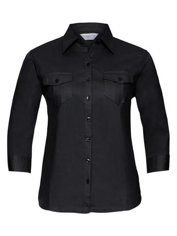 Chemise à manches 3/4 pour femme avec poignets - 
