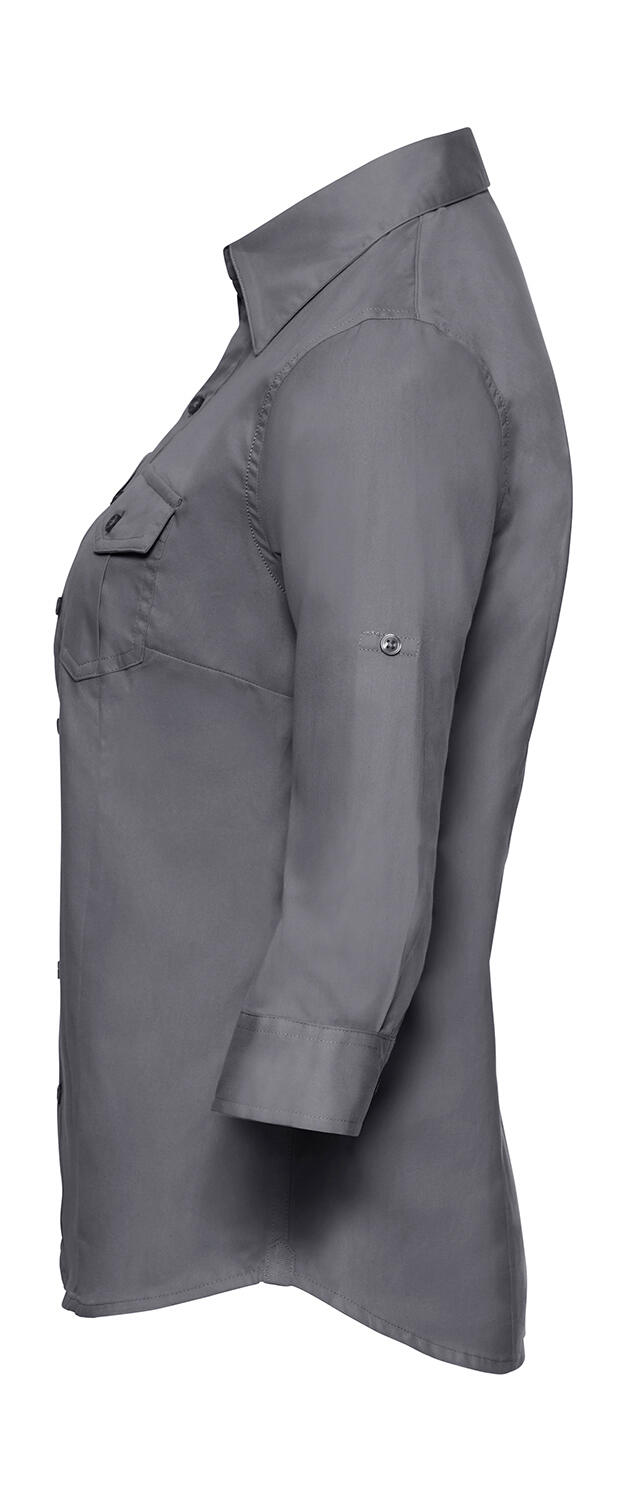 Chemise à manches 3/4 pour femme avec poignets