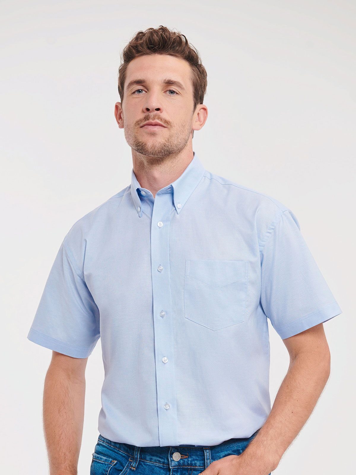 Chemise Oxford à manches courtes pour homme