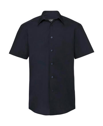 Chemise en popeline à manches courtes pour homme - 