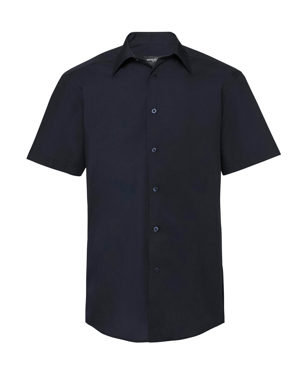 Chemise en popeline à manches courtes pour homme - Marine française