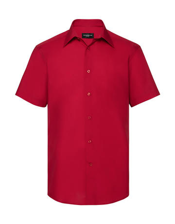 Chemise en popeline à manches courtes pour homme - 