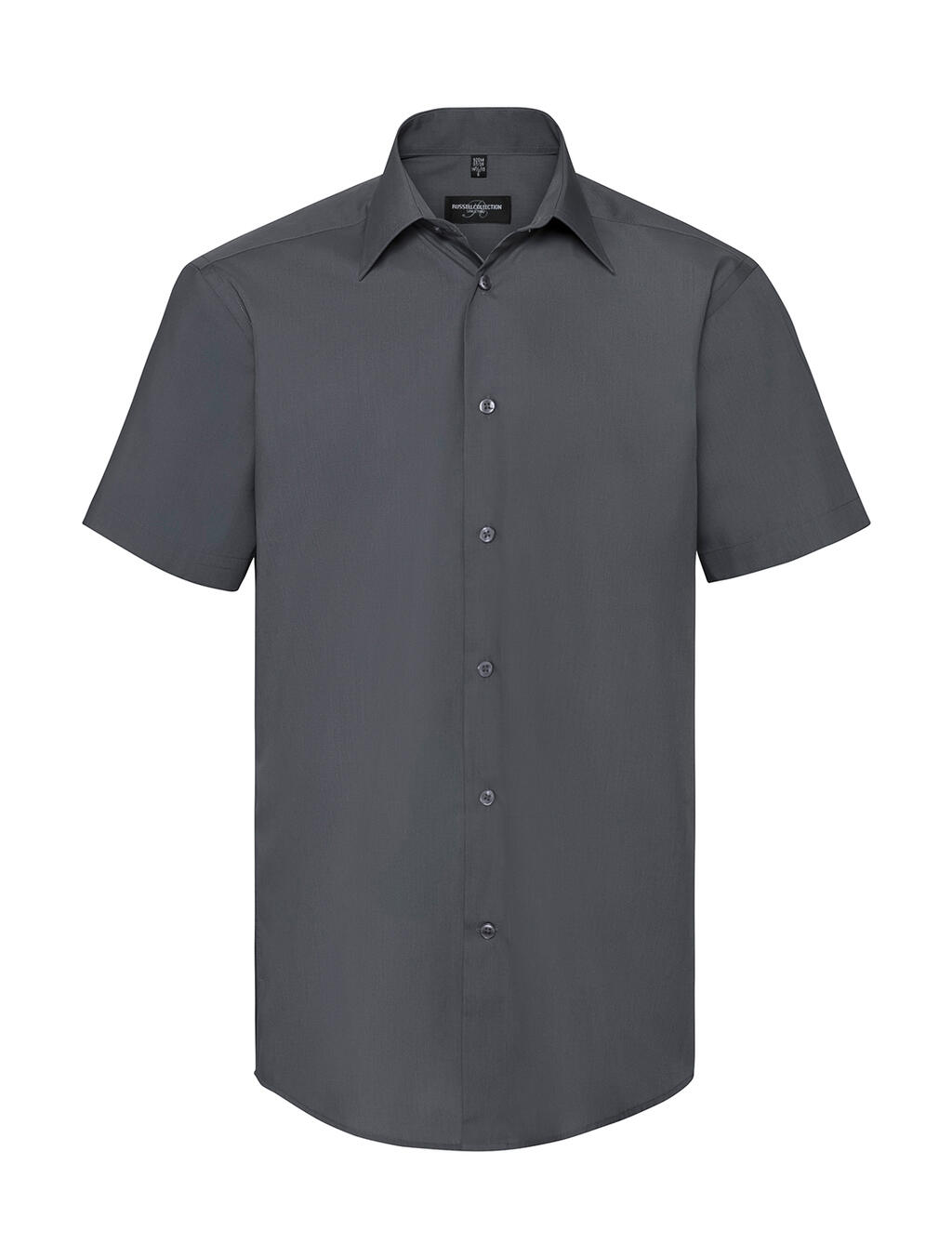 Chemise en popeline à manches courtes pour homme - Convoi Gris