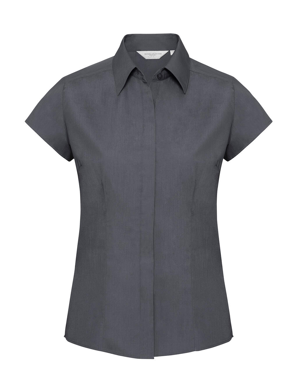 Chemise en popeline à manches courtes pour femme - CG - Convoy Grey