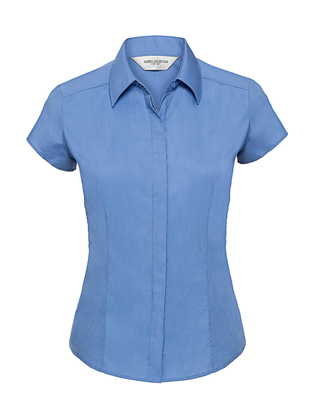 Chemise en popeline à manches courtes pour femme - CP - Corporate Blue