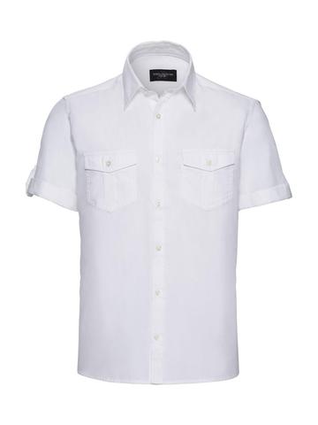 Chemise à manches courtes pour homme avec poignets - 