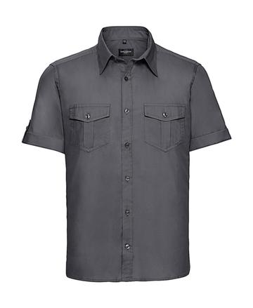 Chemise à manches courtes pour homme avec poignets - 