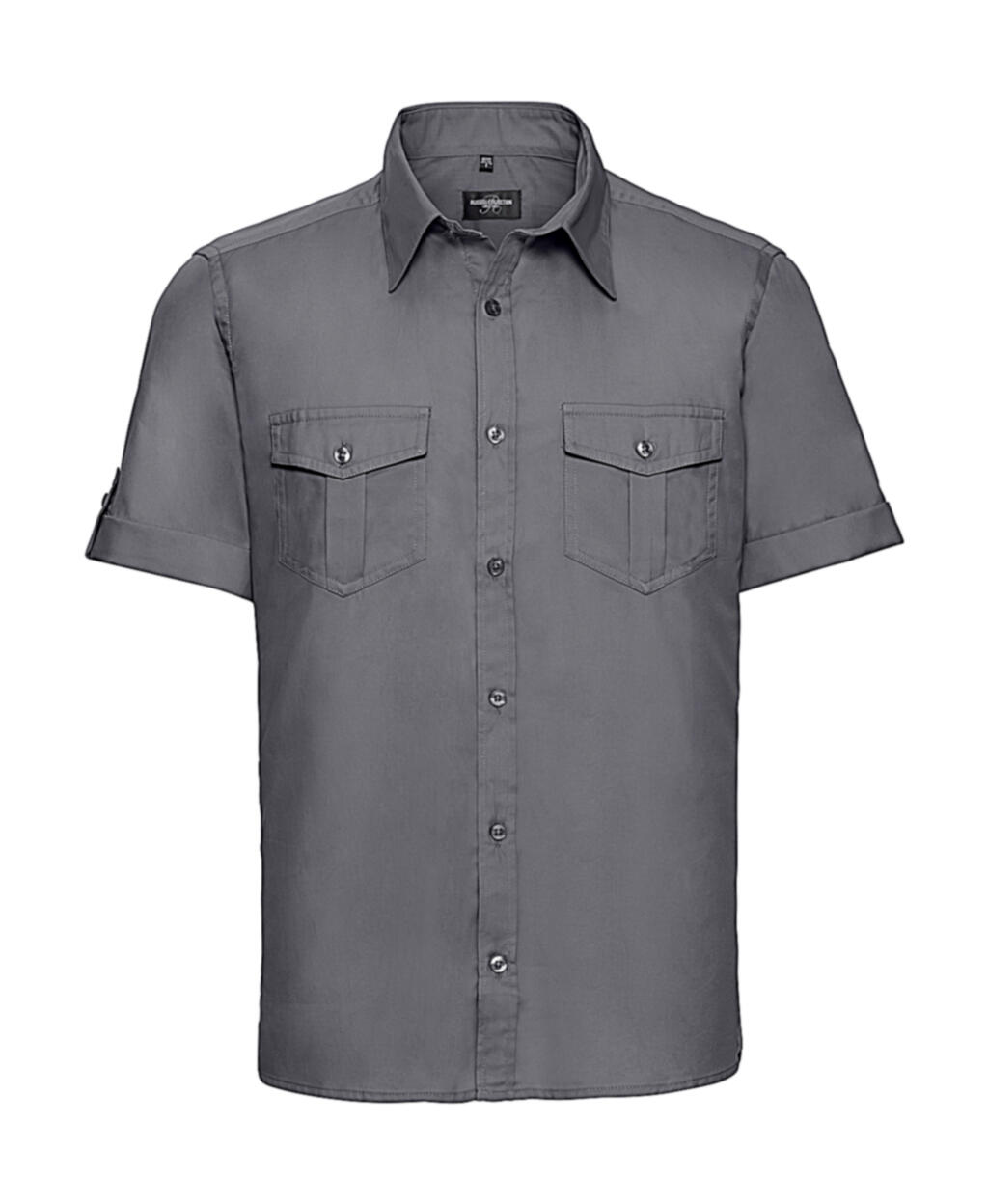 Chemise à manches courtes pour homme avec poignets - Zinc