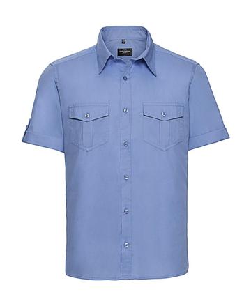 Chemise à manches courtes pour homme avec poignets - 