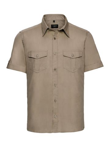 Chemise à manches courtes pour homme avec poignets - 