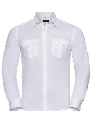 Chemise à manches longues pour homme avec poignets - 