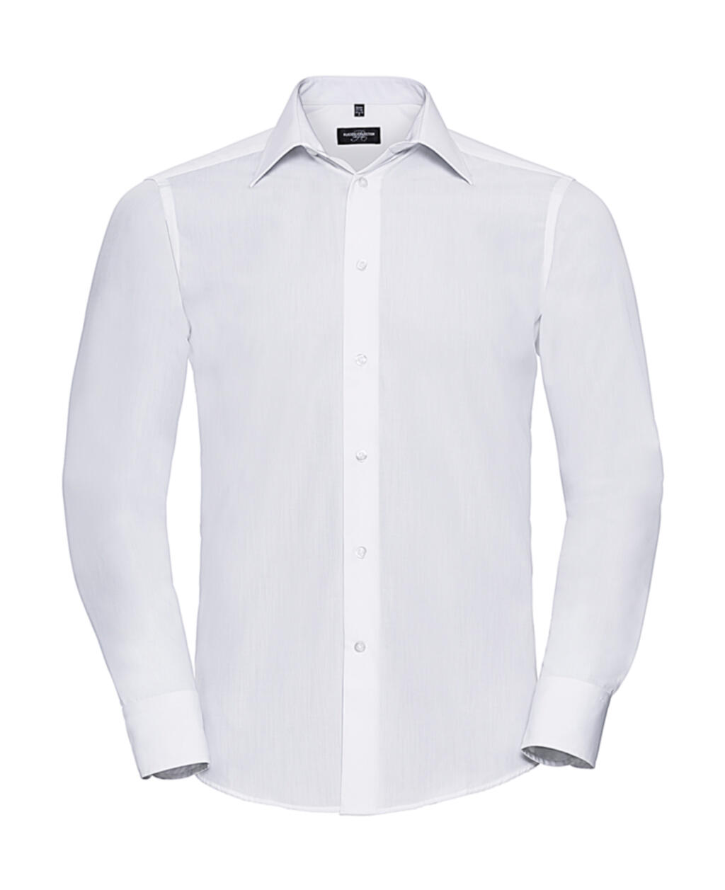 Chemise en popeline à manches longues pour homme - 30 - Blanc